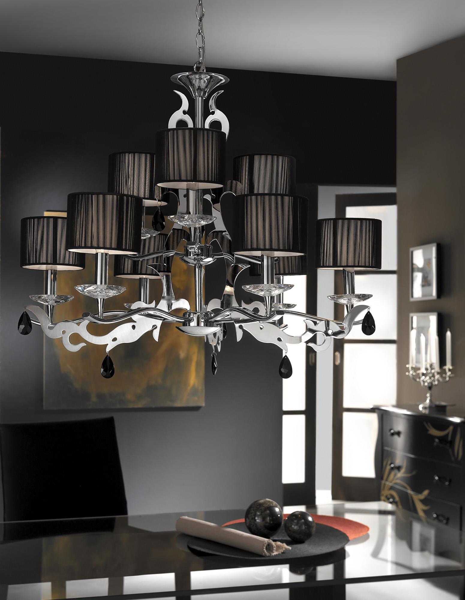 Acanto Polished Chrome Ceiling Lights Mantra Contemporary Ceiling Lights Acanto Polished Chrome Ceiling Lights Mantra Contemporary Ceiling Lights